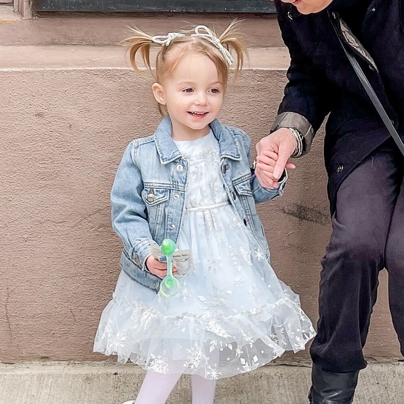 EUC Janie and Jack Disney Frozen Snowflake Dress - Picture 8 of 8